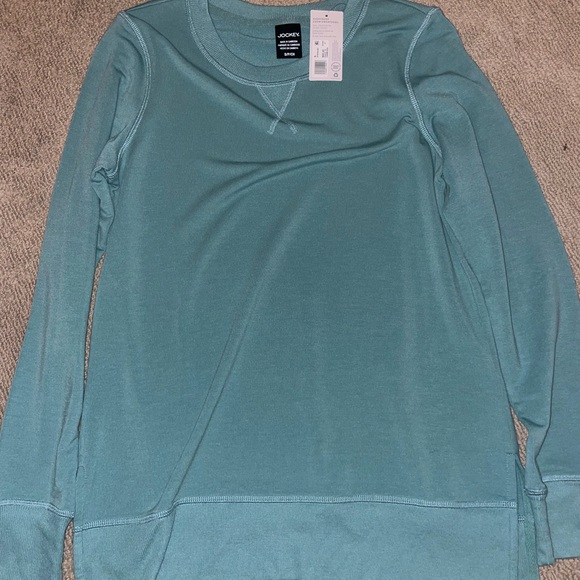 Jockey Aqua Long Sleeve Shirt - Picture 1 of 1